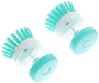 2PCS Dish Brush Convenient Cleaning Tool Scrubber Kitchen Accessories Soap Dispenser Detergent Labor-Saving Pot(Purple)