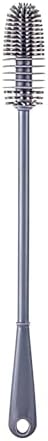 Flexible Silicone Cup Brush – Long-Handle Tool for Deep Cleaning Bottles & Narrow Necks-Grey