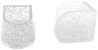SoDanca Silicone Heel Protectors for Ballroom Shoes, 3 Clear Pairs, 2 Sparkle Pairs, Compatible with SoDanca Ballroom Shoes Only