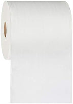 AmazonCommercial 1-Ply White Hardwound Paper Towels, High Capacity Roll, Compatible with Universal Dispensers, FSC Certified, 800 feet per Roll (Pack of 6)