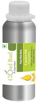 Pure Rice Bran Carrier Oil 300ml 10oz Oryza Sativa 100% Pure and Natural Cold Pressed