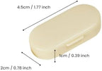 2pcs Portable Pills Organizer,Mini Pill Box,2 Compartment Tablet Dispenser Case, Travel Capsule Storage Box