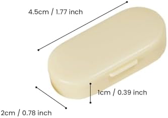 2pcs Portable Pills Organizer,Mini Pill Box,2 Compartment Tablet Dispenser Case, Travel Capsule Storage Box