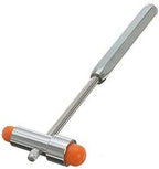 Neurological Reflex Hammer Percussor with Brush Medical Diagnostic Hammer for Health Care Relaxation (Orange)
