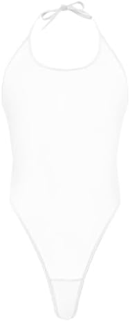 Sexy Lingerie for Women Naughty See Through Halter Tie Lingerie Bodysuit Outfits Teddy Babydoll Sheer Mesh Erotic