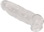 Large New Soft Realistic Sleeve Extender Sheath for Men Male Enhancement Extension Sleeve (Transparent, 8 in)