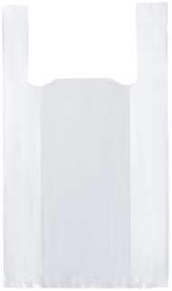 Strong White HD 'Vest' Style Medium Plastic Carrier Bags - 10" x 15" x 18" (10 micron) Uk Store 247 (1000)