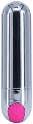 Women Pleasure Portable Soft Toys Powerful Bullet Massage Rod 10 Modes Mini Stick Quiet Waterproof for Women Pleasure, Electric Handheld Personal Bullet Tool for Neck Back Relax SXWERF4 (Silver1)