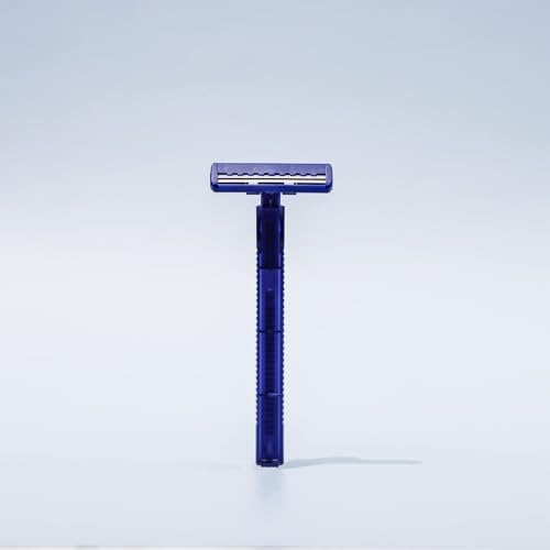 Dorco Fresh Twin Blade Disposable Razors for Men (60 Counts) – Smooth & Comfortable Shave for Men and Women, Non-Slip Handle, Ideal for Sensitive Skin & Travel