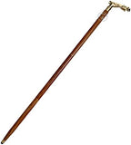 King Style Walking Canes Solid Jaguar Brass Head Fancy Cane for Women and Men Vintage Antique Walking Cane Wooden Walking Stick