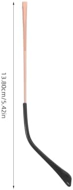 FOMIYES 1pair Metal Replacement Metal Eyeglass Arms Fit for Easy DIY Repair Sturdy Legs for Eyewear Double Tooth Design Rose Gold