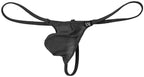 Vxuxlje Men's See Through Bulge Pouch T-Back G-String Mesh Sheer Low Rise Micro Thongs Tangas