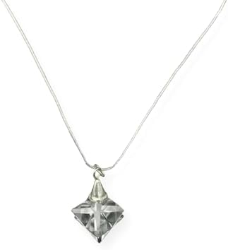 WholesaleGemShop Clear Crystal Quartz 8 Point Star Merkaba Pendant Sacred Geometry Healing Chakra Balancing A+