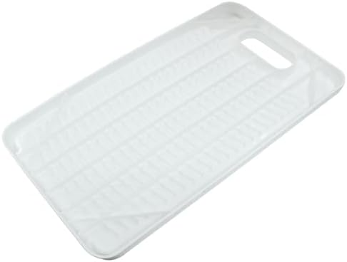 Plastic Mini Washboard, Small Washing Board for Hand Washing Kids Clothes(White)