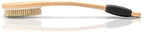 OWIIZI Bath Brush with Cellulite Massagers, Wooden Curved Long Handle Antiskid Dry Brushing Body Brush for Exfoliating, Natural Bristle Back Scrubber for Shower Use Wet or Dry for Men Women Elders