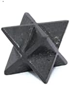 Jet Black Tourmaline Merkaba 1 inch Star Healing Gemstone Spiritual Divine India Crystal Therapy Geometry