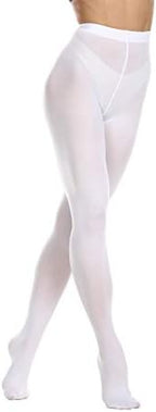 Frola Women's 80 Denier Soft Semi Opaque Solid Color Footed Pantyhose Tights