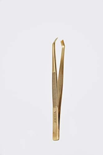 Vitry Stainless Steel Bisque Crab Tweezers Dore