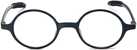 Round Reading Glasses for Women Men Retro Blue Light Blocking TR90 Ultra Lightweight Computer Readers
