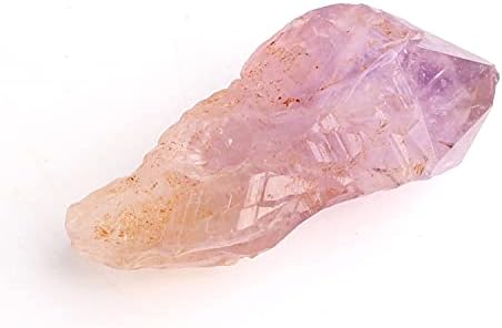1PC Natural Auralite-23 Rare Purple Titanium Quartz Rough Stones Point Pendants Raw Crystals Black Hairstone Healing (Color : 20-30g, Size : Purple Titanium)