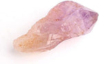 1PC Natural Auralite-23 Rare Purple Titanium Quartz Rough Stones Point Pendants Raw Crystals Black Hairstone Healing (Color : 20-30g, Size : Purple Titanium)