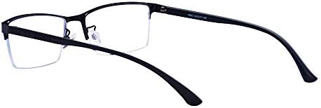 ALWAYSUV Myopia Glasses Black TR90 Frame Shortsighted Distance Eyeglasses For Men Women -1.5 Please kindly note these are not reading glasses