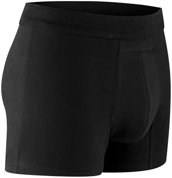 PROTECHDRY Washable & Reusable Urinary Incontinence Cotton Boxer Brief Underwear for Men - 5 Pack (Buy 4 Get 1 Free)
