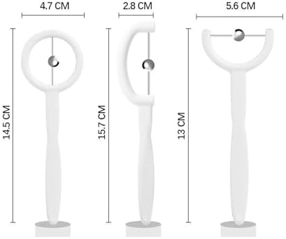 3pcs Kids Tongue Tip Lateralization Elevation Tools Tongue Tip Exercise Set Oral Muscle Training Tool Autism Speech Therapy Tools (White)