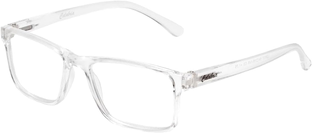 Calabria L2007 Designer Rectangular Reading Glasses Men Women Single Power Readers Stylish Trendy Durable Modern Eyeglasses