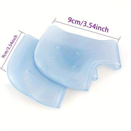 2PCS Silicone Heel Protector Stocking for Women & Men Gel Heel Socks for Dry Cracked Feet Treatment Overnight Foot Care Socks,