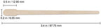 Beauticom 100pcs Small Waxing Spatula Wood Applicator Sticks Spoon Shaped For Facial Hair Removal