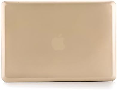 Ruban Case for MacBook Pro 13 A1278 Release 2012-2008, Matte Plastic Hard Shell Cover for MacBook Pro 13.3 inch with CD-ROM (Gold)