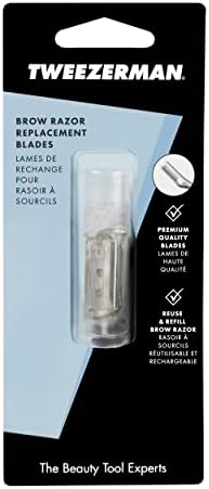 Tweezerman Eyebrow Razor Replacement Blades, 4 Count (Pack of 1)