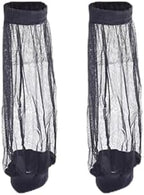 Survival Outdoor Sports Net Foot Cover Jungle Sock Leg Protector Camping Equipment Fishing Sock Outdoor Sports mesh Mosquito Repellent Foot Covers