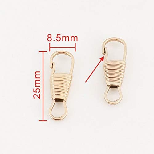 EXCEART 10pcs Detachable Zipper Pullers for Clothing Luggage Golden Multi-Purpose Zipper Accessories for Projects Backpacks Shoes