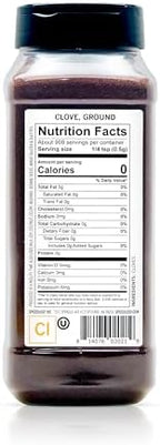 Spiceology – Ground Clove Spice – Fresh-Ground Whole Cloves for Baking, Pumpkin Pie, Chai, Curries, Marinades, Mulling Spices & Cocktails – Chef-Trusted Clove Powder – 16 oz