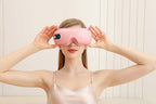 Eye Massager with Airbag Kneading,Constant Temperature Hot Compress, Multi-Frequency Vibration and Bluetooth Music (Blush Pink, Large)