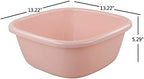 Morcte 12 Quart Plastic Wash Basin, 4-Pack Small Dish Wash Pan