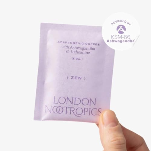 London Nootropics - Zen - Adaptogenic Mushroom Coffee with Ashwagandha & L-theanine - 12 Sachets