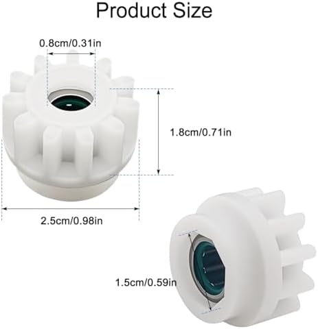 Easy Mop Pedal Bearing Replacement, Spin Mop Bucket Gear - One Way Clutch Bearing Bucket Gear Sprockets Repair Compatible with OCedar/Vilida and Most Market Rotation Mops Systems (1 Pack)