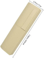 Travel Toothbrush Case with Dustproof Cover, Portable Toothpaste Storage Box for Electric Toothbrush, Beige Protective Holder for Travel and Daily Oral Care