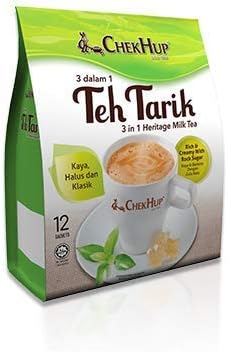 36 Sachets (3 Pack) Chek Hup Teh Tarik 3 in 1 Milk Tea Imported from Malaysia- Free Express Delivery