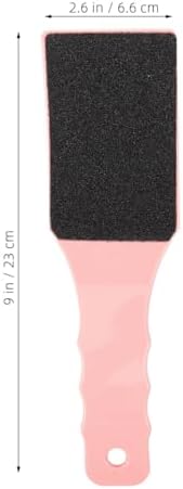 Double Sided Foot Files with Curved Ergonomic Handles Plastic Foot Scrubbers for Callus Removal Dead Skin Exfoliation Care Tools Set
