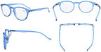CessBlu Oval Round Reading Glasses 5 Pairs for Women Reading Includes Reader Sunglasses