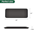 Matace 1 Pack Rubber Large Boot Tray for Entryway,Long Shoe Tray,Slim Boot Mat for Indoor and Outdoor Use, 16x40 in (Pack of 1)