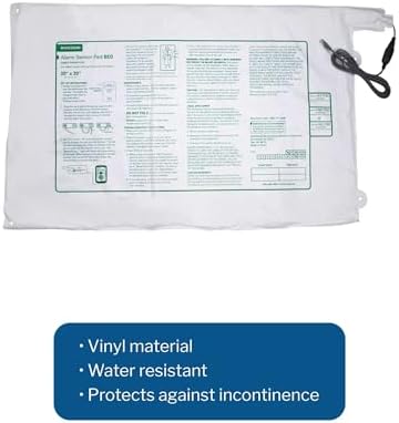 McKesson Alarm Sensor Pad for Beds - Vinyl, for use with Fall Prevention Monitors, Elderly Safety - 20 in x 30 in, 1 Count