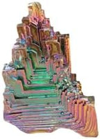 Natural Bismuth Ore Rainbow Bismuth Crystal Mineral Specimen Irregular Healing Gemstone for Home Decoration, Rock Collection, Gifts 0.88-1.1lb