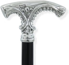 Italian Walking Stick – Handcrafted Wood Cane with Full Pewter Handle – Personalized Gift for Man or Woman – Elegant, Durable, Perfect for Weddings or Christmas – Made in Italy