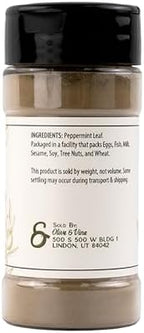 Olive & Vine Peppermint Leaf Powder, Refreshing Flavor, For Teas & Desserts, Rich Tradition, Authentic Taste, For Global Recipes (1.6 Ounce)