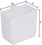 Akro-Mils 30101 Plastic Bin Cup Storage for Sorting Small Parts In Shelf Bins, (2-Inch x 3-1/4-Inch x 3-Inch), White, Case of 48